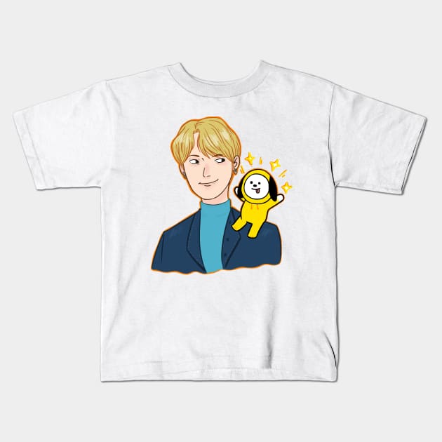 BTS Jimin and Chimmy Kids T-Shirt by blackproxima